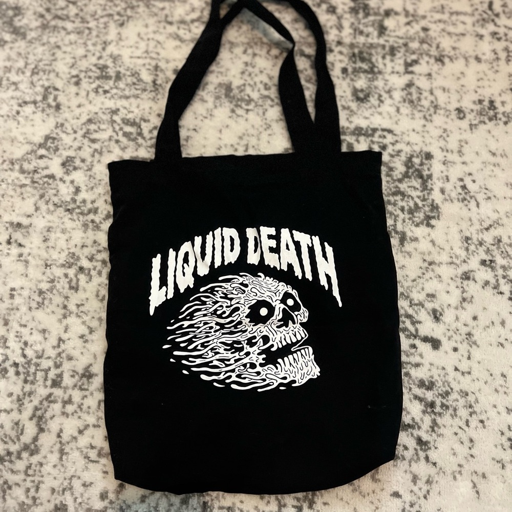 5/$20 Liquid Death Tote bag